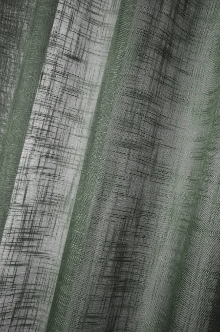 Perdea Ontario 135X260 cm, culoare gri verde, 100% poliester - imagine 3