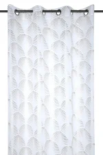 Perdea Maldives 140X260 cm, culoare argintiu, 100% poliester