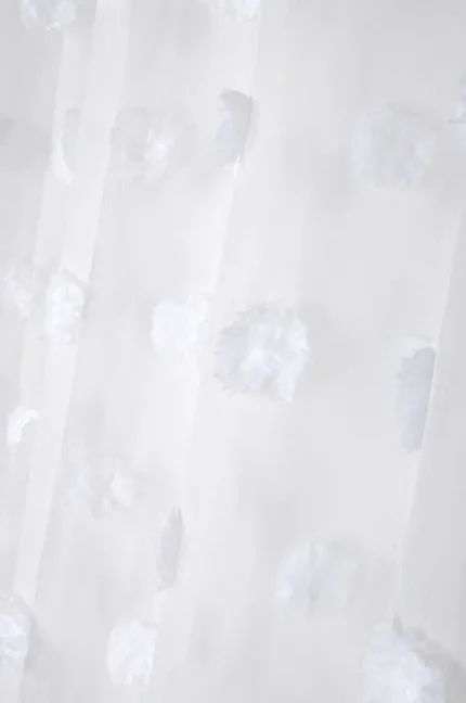 Perdea Pompinou 135X260 cm, culoare alb, 100% poliester - imagine 3