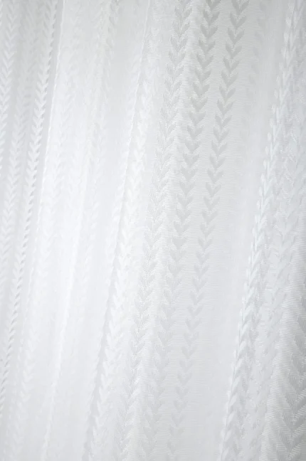 Perdea Callie 140X260 cm, culoare alb, 100% poliester - imagine 4