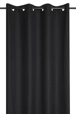 Draperie Portland 140X260 cm, culoare negru cărbune, 100% poliester