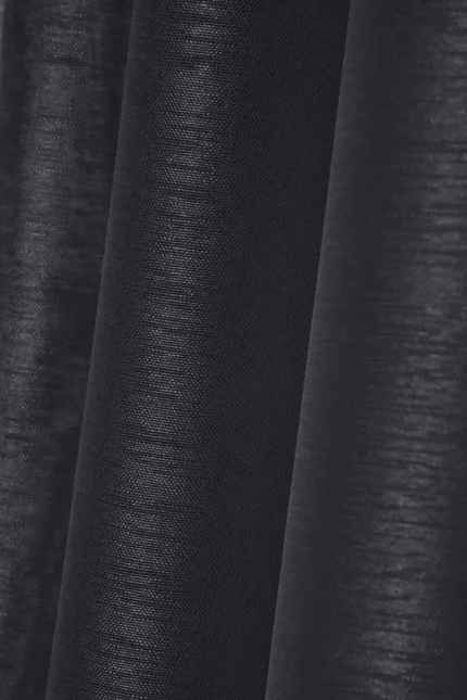 Perdea Linwood 140X260 cm, culoare negru, 100% poliester - imagine 3