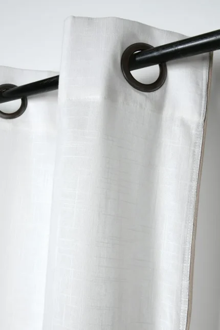 Draperie Helios 140X260 cm, culoare alb, 100% bumbac - imagine 3