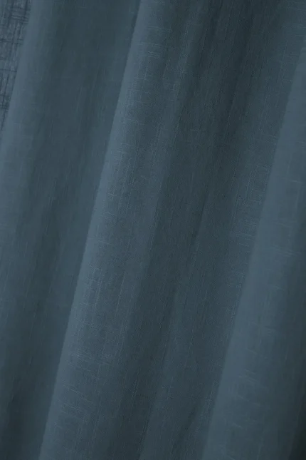 Draperie Helios 140X260 cm, culoare albastru, 100% bumbac - imagine 4