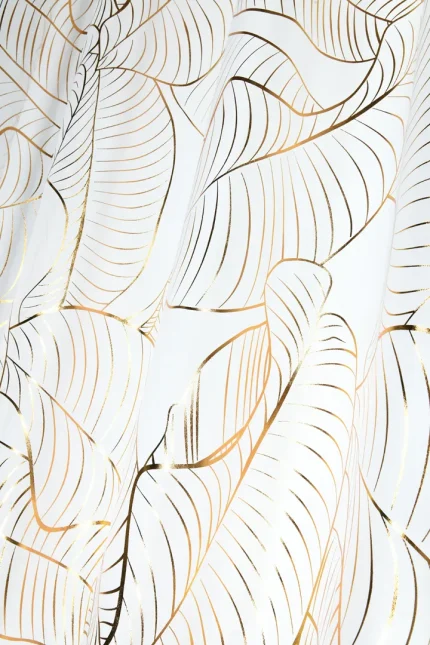 Perdea Patras 140X260 cm, culoare auriu, 100% poliester - imagine 3