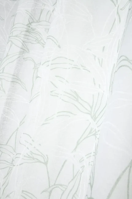 Perdea Myrna 140X260 cm, culoare gri verde, 100% poliester - imagine 3