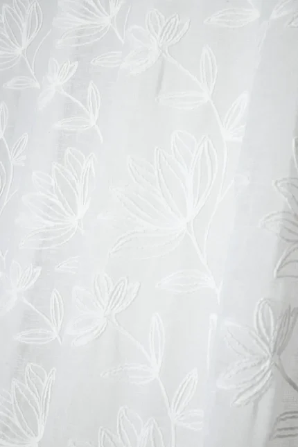 Perdea Bibury 140X260 cm, culoare alb, 100% poliester - imagine 3