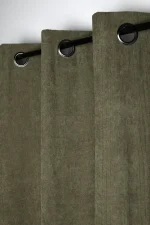 Draperie Dandy 140X260 cm, culoare kaki, 100% poliester - imagine 3