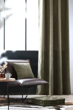 Draperie Dandy 140X260 cm, culoare kaki, 100% poliester - imagine 5