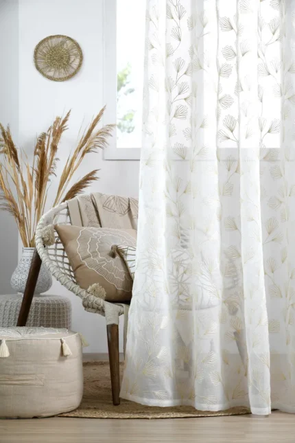 Perdea Nova 140X260 cm, culoare natural, 100% poliester - imagine 2