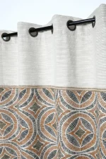 Draperie Tucano 140X260 cm, culoare bej/crem, 45% poliester 55% bumbac - imagine 3