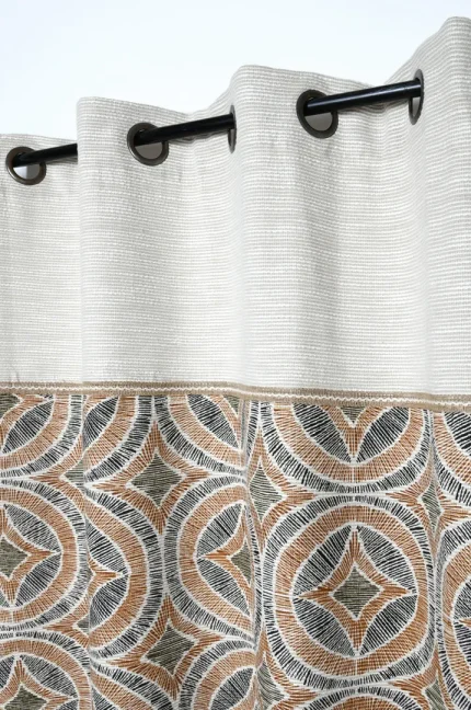 Draperie Tucano 140X260 cm, culoare bej/crem, 45% poliester 55% bumbac - imagine 3