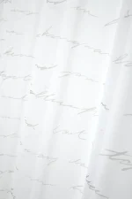 Perdea Doureve 135X260 cm, culoare alb, 100% poliester - imagine 3