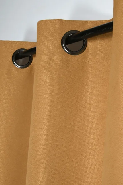 Draperie Milton 135X240 cm, culoare muștar, 100% poliester - imagine 3