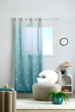 Perdea Moonlight 140X260 cm, culoare verde, 100% poliester - imagine 2