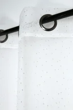 Perdea Stacy 135X260 cm, culoare alb, 100% poliester - imagine 3