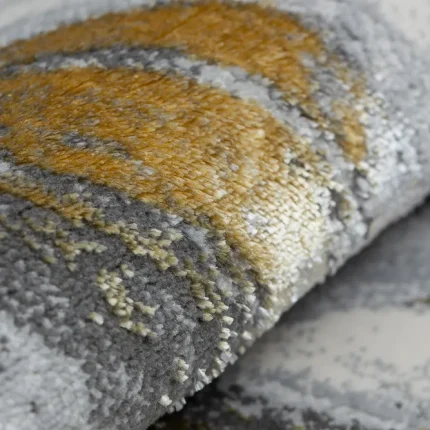 Covor Modern EFES cod: HE776 Gri/Muștar