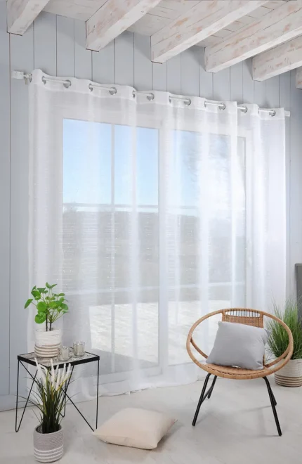 Perdea Celian 300X260 cm, culoare alb, 100% poliester - imagine 2