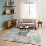 Covor living Rose 51272 Turcoaz