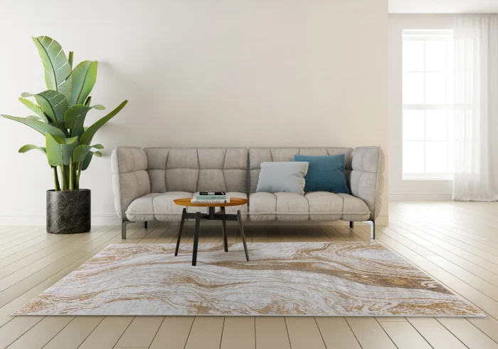 san-marco-lg-200a-cream-gold-interior-of-modern-living-room Covor San Marco LG200A Crem/Auriu - imagine 1